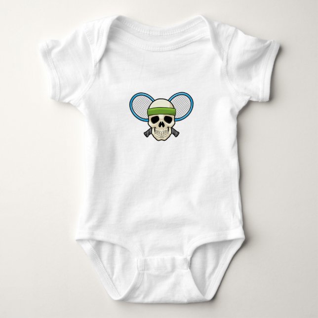 Body Para Bebé Skull Tennis Tennis (Anverso)