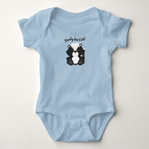 Body Para Bebé Skunk Baby Shower Blue