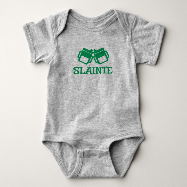 Body Para Bebé SLÁINTE sippy gray bodysuit  (Anverso)