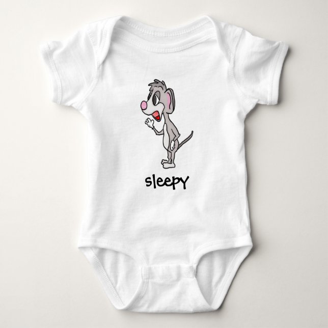 Body Para Bebé Sleepe Mouse Creeper (Anverso)