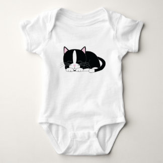 Body Para Bebé Sleeping Tuxedo Cat