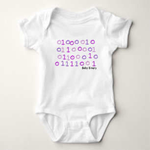Body Para Bebé Sleepsuit binario rosado del bebé