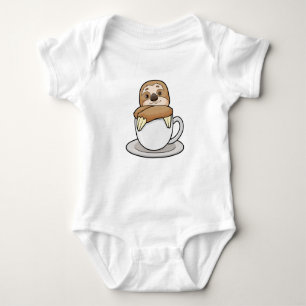 Body Para Bebé Sloth with Cup