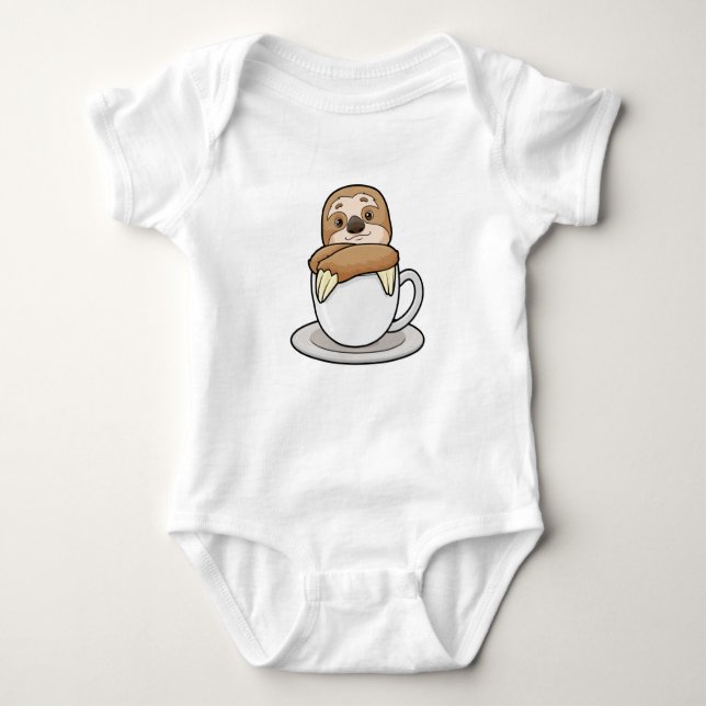 Body Para Bebé Sloth with Cup (Anverso)