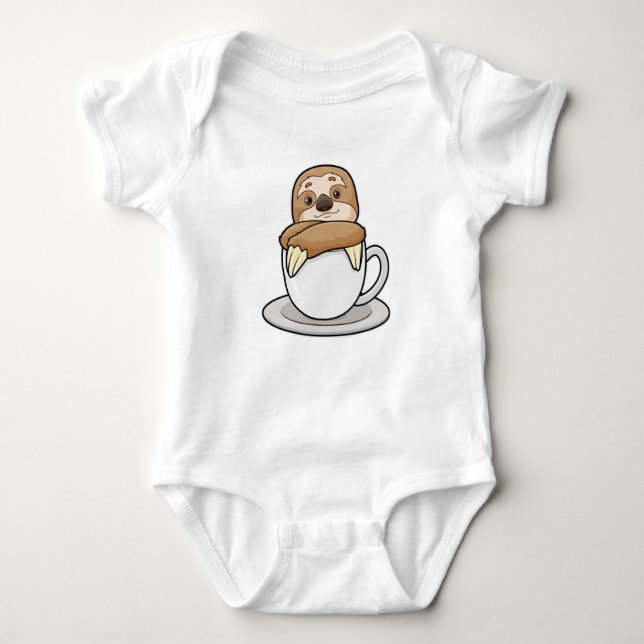 Body Para Bebé Sloth with Cup (Anverso)