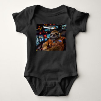 Body Para Bebé SlothCommander en traje espacial