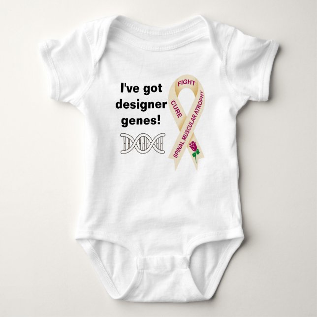 Body Para Bebé SMA Tengo genes de diseño onsie (Anverso)