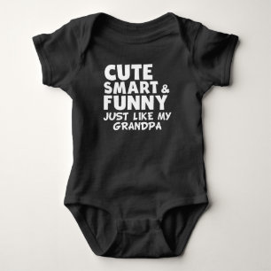 Body Para Bebé Smart y divertido lindos como mi abuelo