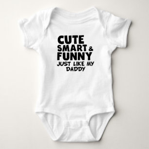 Body Para Bebé Smart y divertido lindos como mi papá
