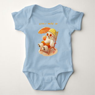 Body Para Bebé Smile Pup: Modo Playa Activado Bichon Frise Sonrie