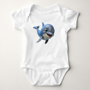 Body Para Bebé Smiley Dolphin