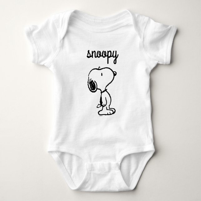Body Para Bebé Snoopy Classic Comics (Anverso)