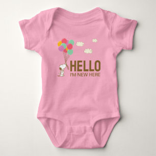 Body Para Bebé Snoopy y globos