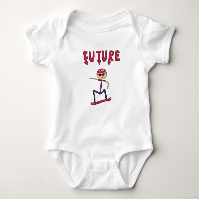 Body Para Bebé Snowboarder (Anverso)