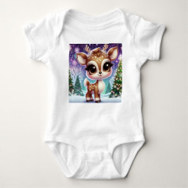 Body Para Bebé Snowflake Sparkle Baby Reindeer