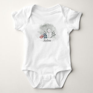 Body Para Bebé Snowman Baby Bodysuit
