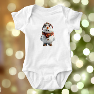 Body Para Bebé Snowman Baby Bodysuit