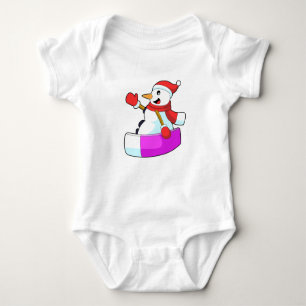 Body Para Bebé Snowman como snowboarder con Sonowboard.PNG