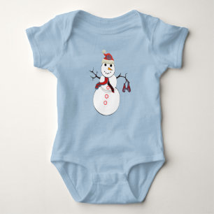 Body Para Bebé Snowman - Personalizado