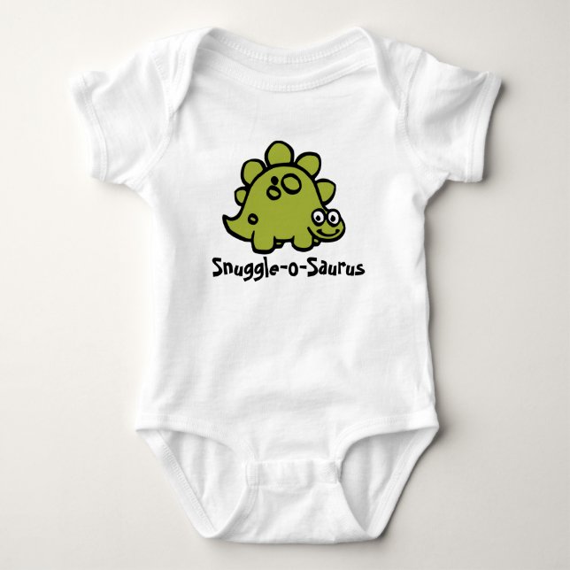 Body Para Bebé Snuggle-o-Saurus Diversión de Dinos (Anverso)