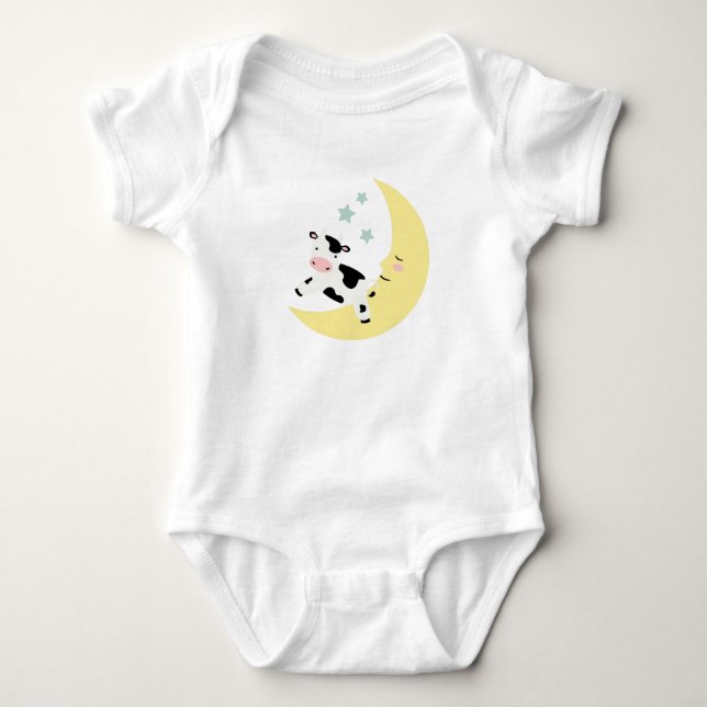 Body Para Bebé Sobre la luna (Anverso)