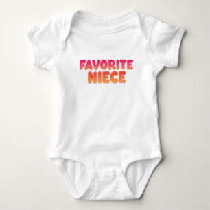 Body Para Bebé Sobrina favorita, regalo de tía divertida, ropa de
