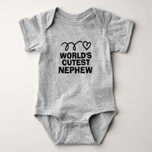 Body Para Bebé Sobrino más lindo del mundo bodysuit para bebé
