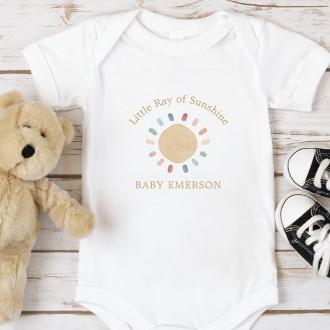 Body Para Bebé Sol Boho (Boho Sun Baby Bodysuit
)