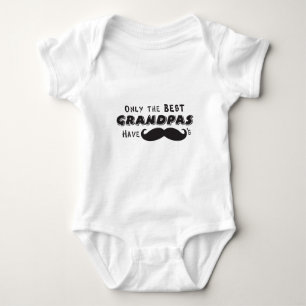 Body Para Bebé Solamente el mejor abuelo tiene bigotes