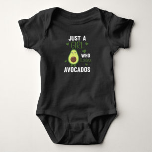 Body Para Bebé Sólo a una chica le encanta el aguacate