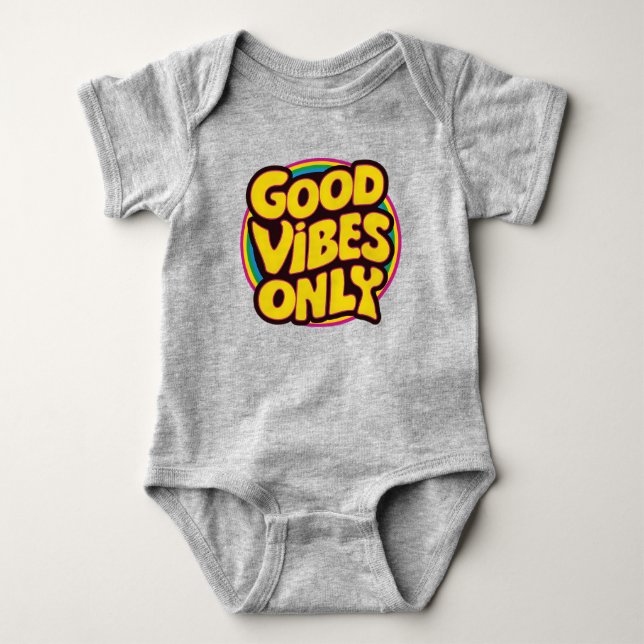 Body Para Bebé Sólo buenas vibraciones (Anverso)