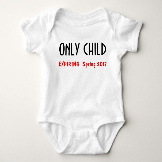 Body Para Bebé Solo hijo 1 (Anverso)