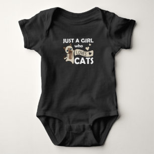 Body Para Bebé Solo un Chica que ama a los gatos dulces siam