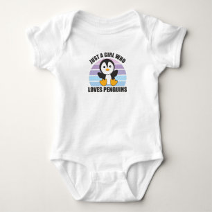 Body Para Bebé Sólo un Chica que ama a los pingüinos - pingüino l