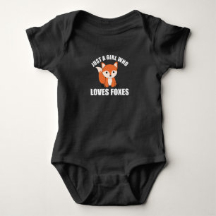Body Para Bebé Solo un Chica que ama a los zorros como animales.