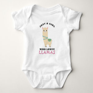 Body Para Bebé Sólo un Chica que ama las Llamas