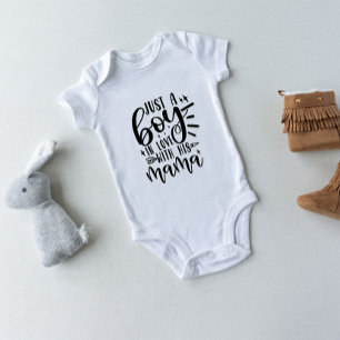 Body Para Bebé Solo un chico enamorado de su mamá bebé traje de b