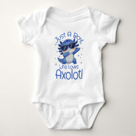 Body Para Bebé Solo un chico que ama Axolotl