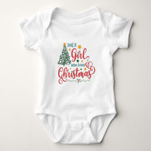 Body Para Bebé Solo una chica que ama la Navidad