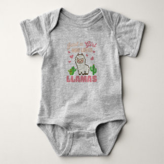 Body Para Bebé solo una chica que ama llamas lindas