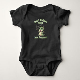 Body Para Bebé Solo Una Chica Que Ama Los Dragones