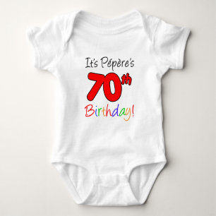 Body Para Bebé Son los 70 años de Pepere