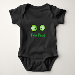 Body Para Bebé Sonriente Dos Peas Cute Arte De Amistad