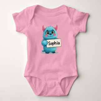 Body Para Bebé Sophia's Sparkling Blue Monster