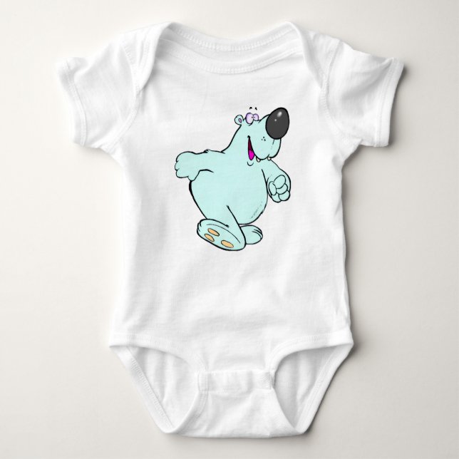 Body Para Bebé "Sorprendido oso polar**camiseta (Anverso)