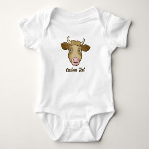 Body Para Bebé Sorprendido traje de bebé de camiseta de vaca