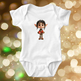 Body Para Bebé Sorprendidos Navidades Chicas Elf Baby Bodysuit