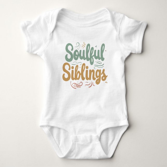 Body Para Bebé Soulful Siblings (Anverso)