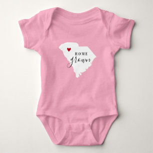 Body Para Bebé South Carolina Home Grown State Tee