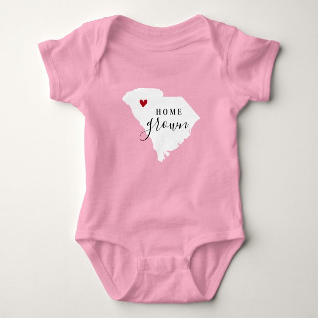 Body Para Bebé South Carolina Home Grown State Tee (Anverso)